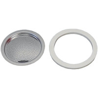 Dichtungsring und Filtersieb für 6 Tassen Edelstahl Espressokocher